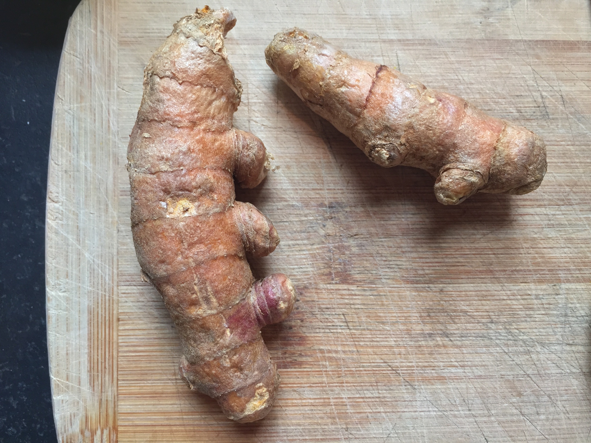 Turmeric root.