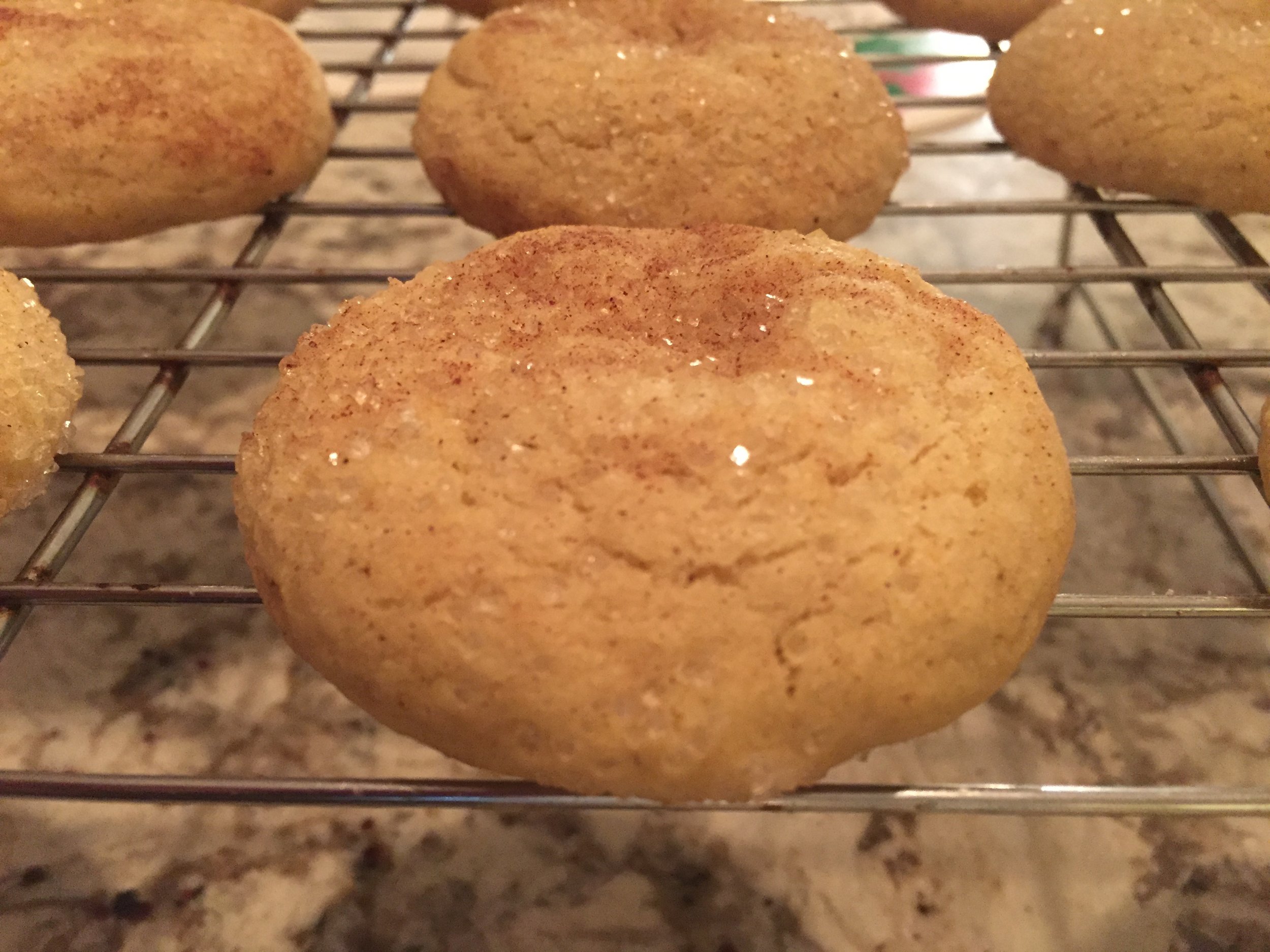 Sparkles! Pillowy chai cookies. 