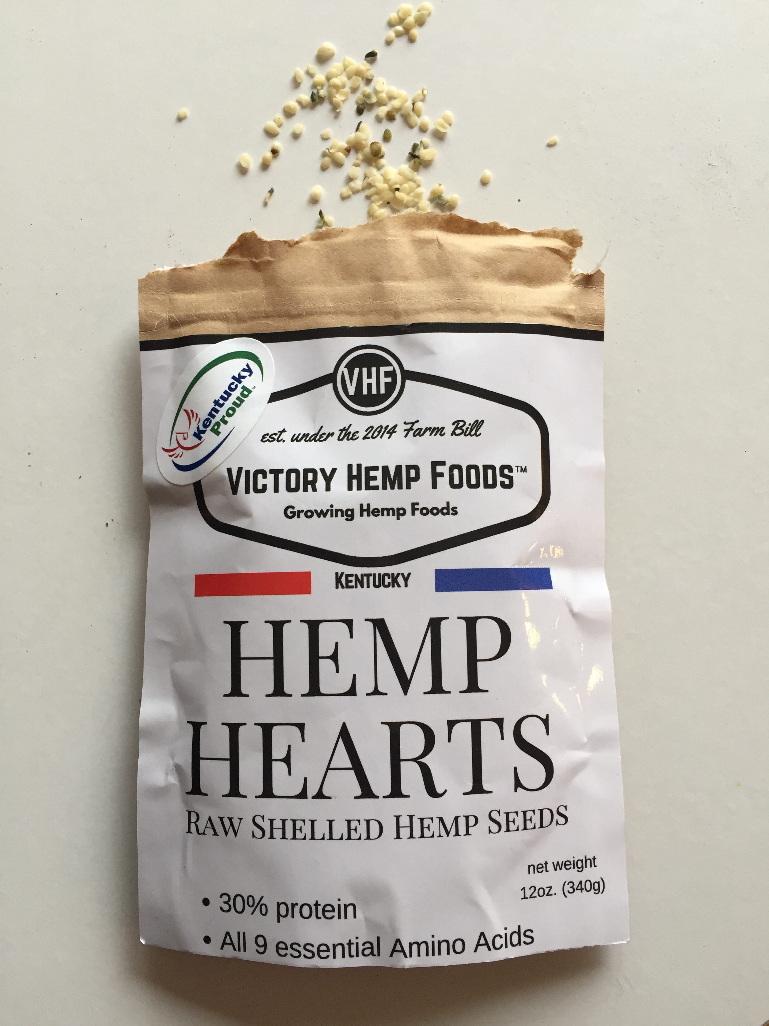 Fresh and nutritious hemp hearts from Victory Hemp Foods in Kentucky.