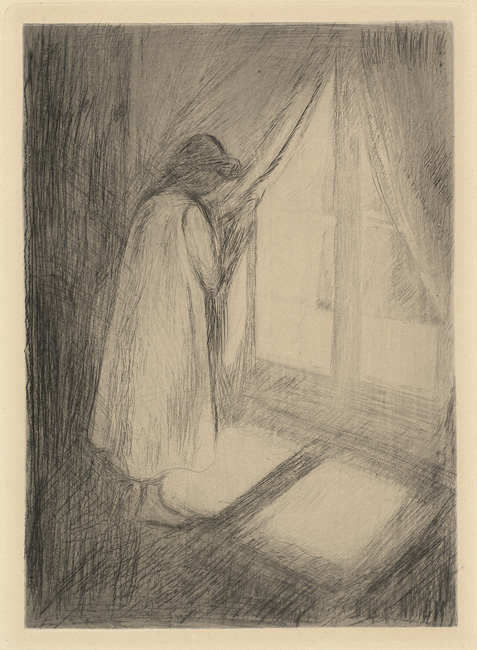 Girl at window, Edvard Munch