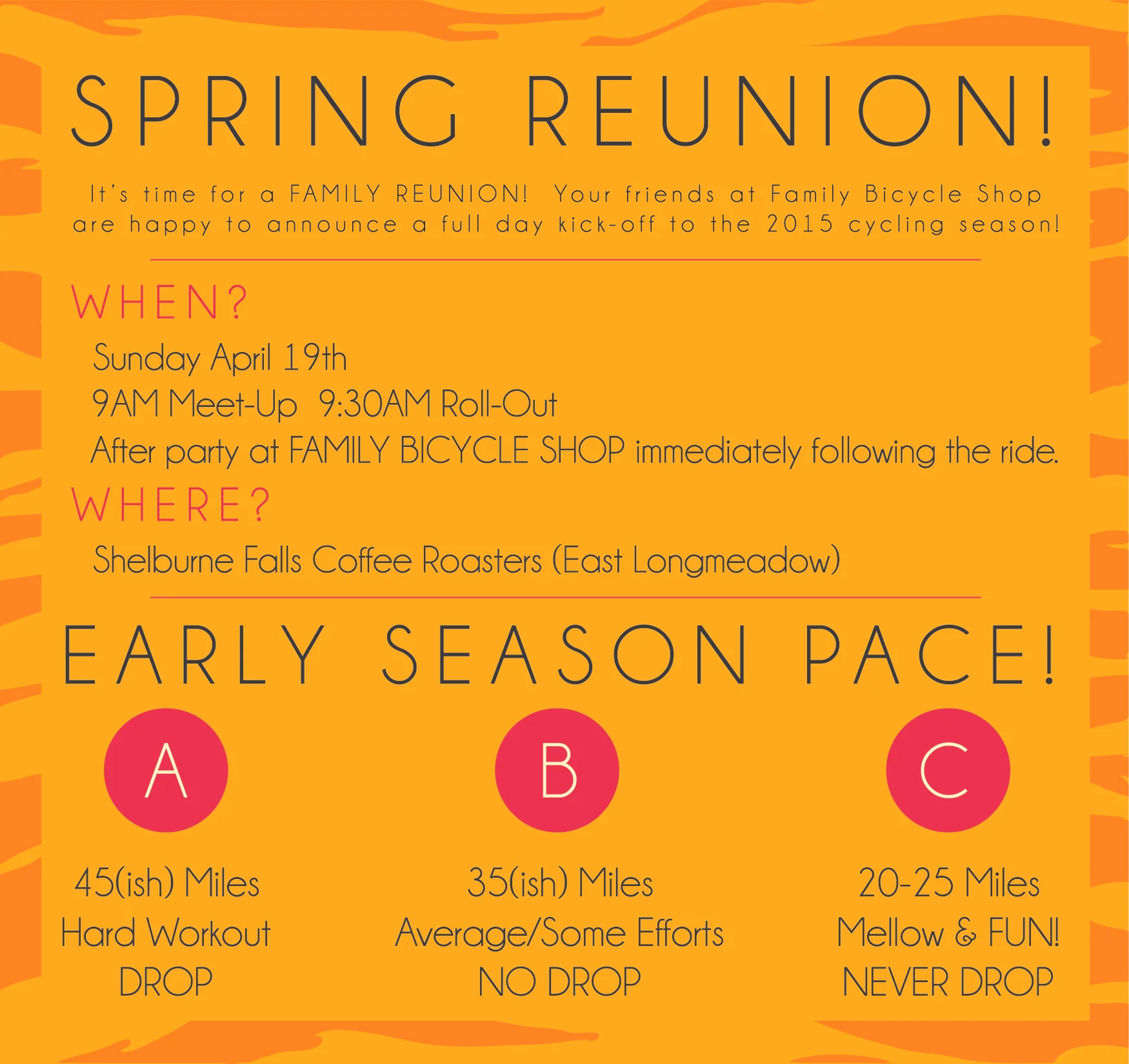 Spring Reunion Ride!