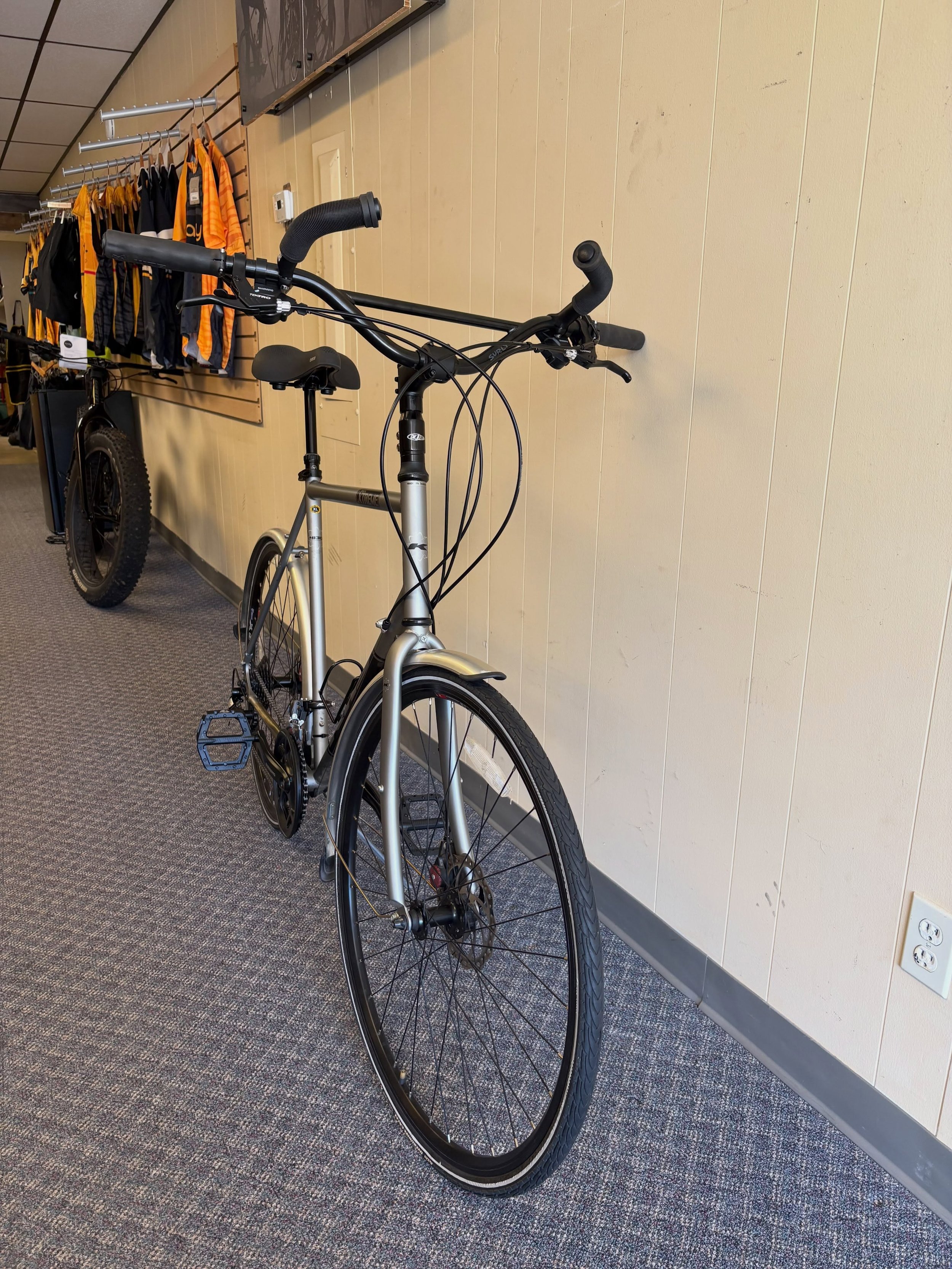 When David came in initially it was to ask if I could find anyone to give his bike to he was done with cycling. I asked him why and he explained that his confidence with his ability to swing his leg over the saddle getting on and off..as well as the 