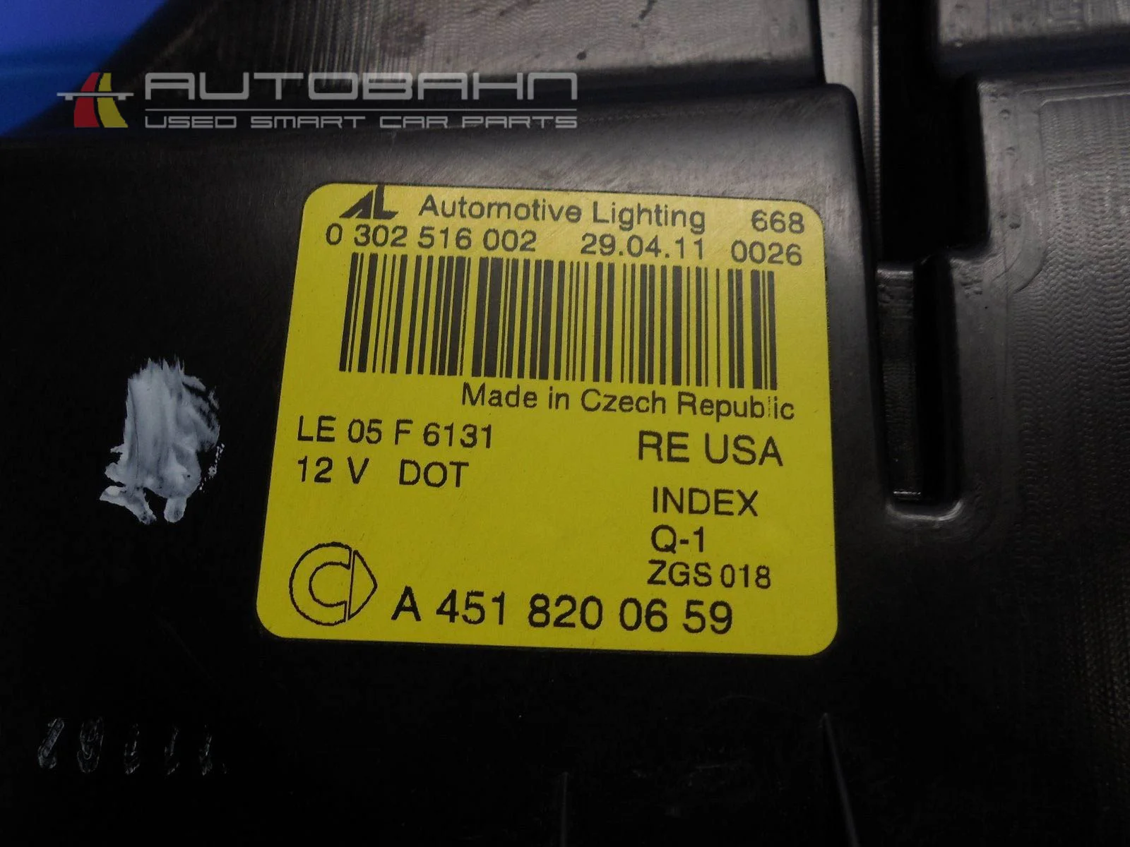 Fortwo & Passion & Pure OEM Right Side Halogen Headlight 07.jpg