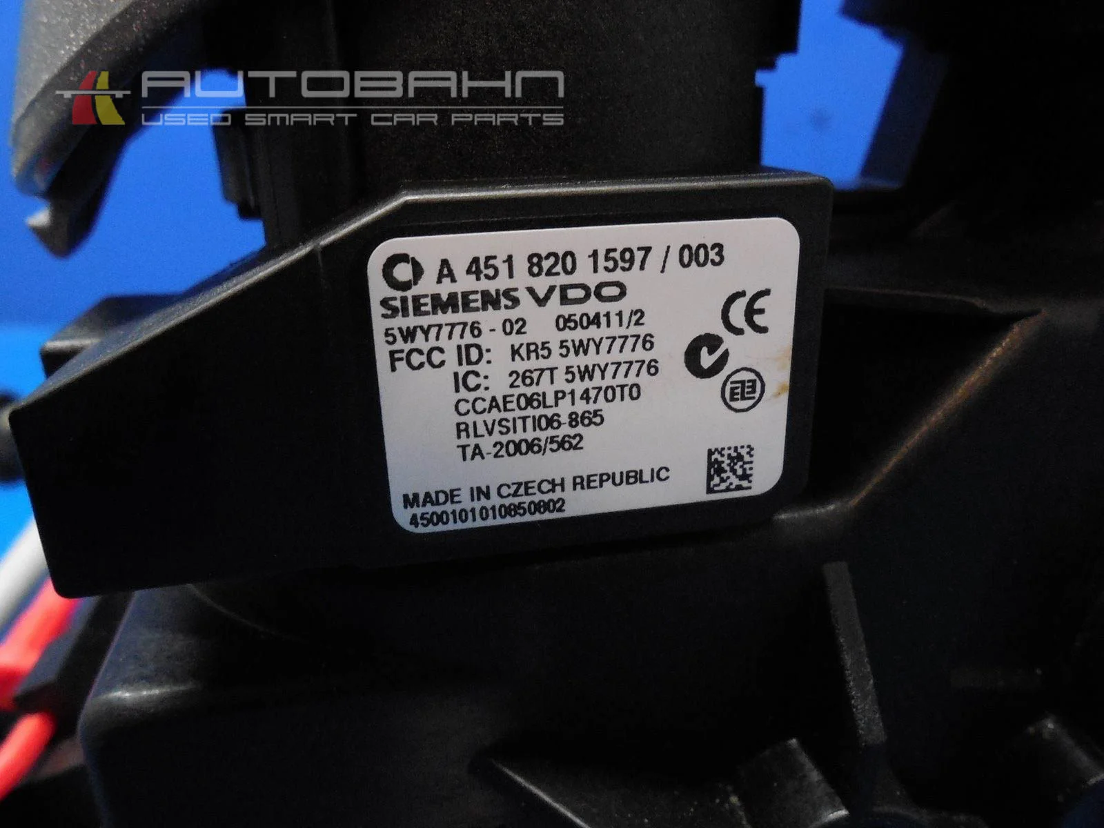 Fortwo OEM Shifter & Key - Ignition Assembly 04.jpg