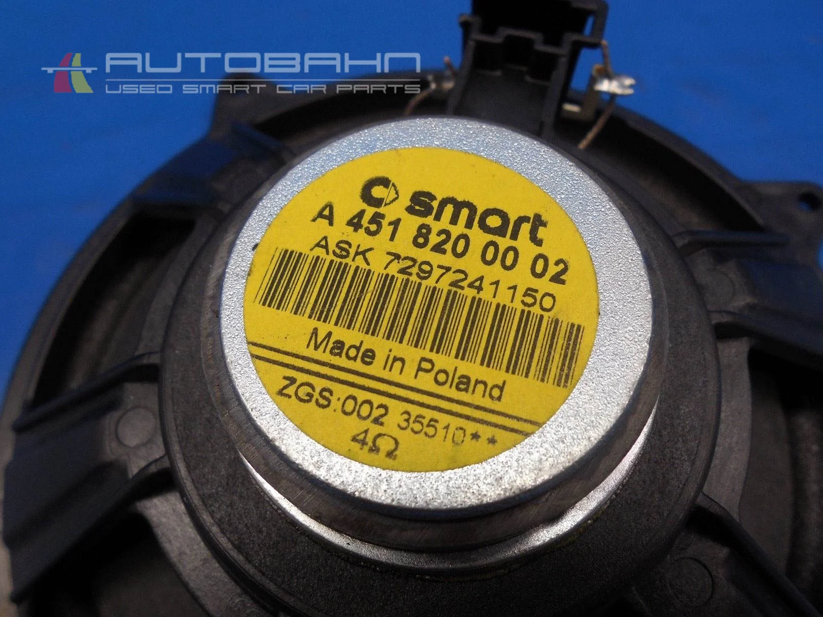 Fortwo Passion Pure 2008-2014 OEM Door Speaker 06.jpg