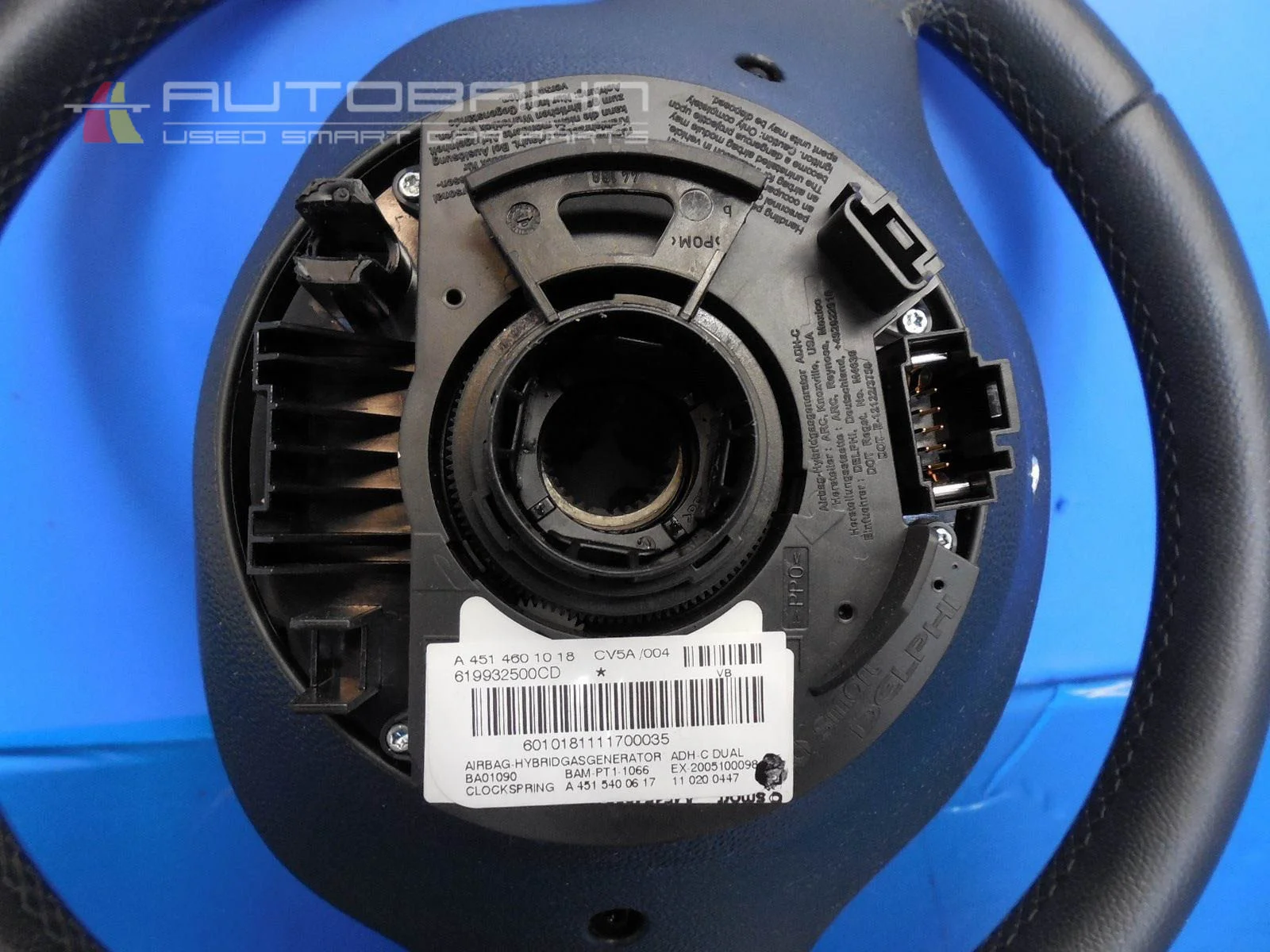 Fortwo Passion Pure OEM Steering Wheel & Airbag & Clockspring & Trim 11.jpg