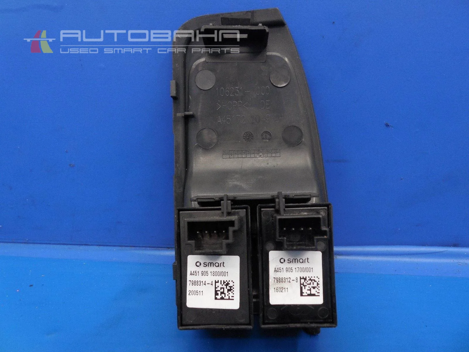 Smart Car Fortwo OEM Power Window Switches & Panel 03.jpg