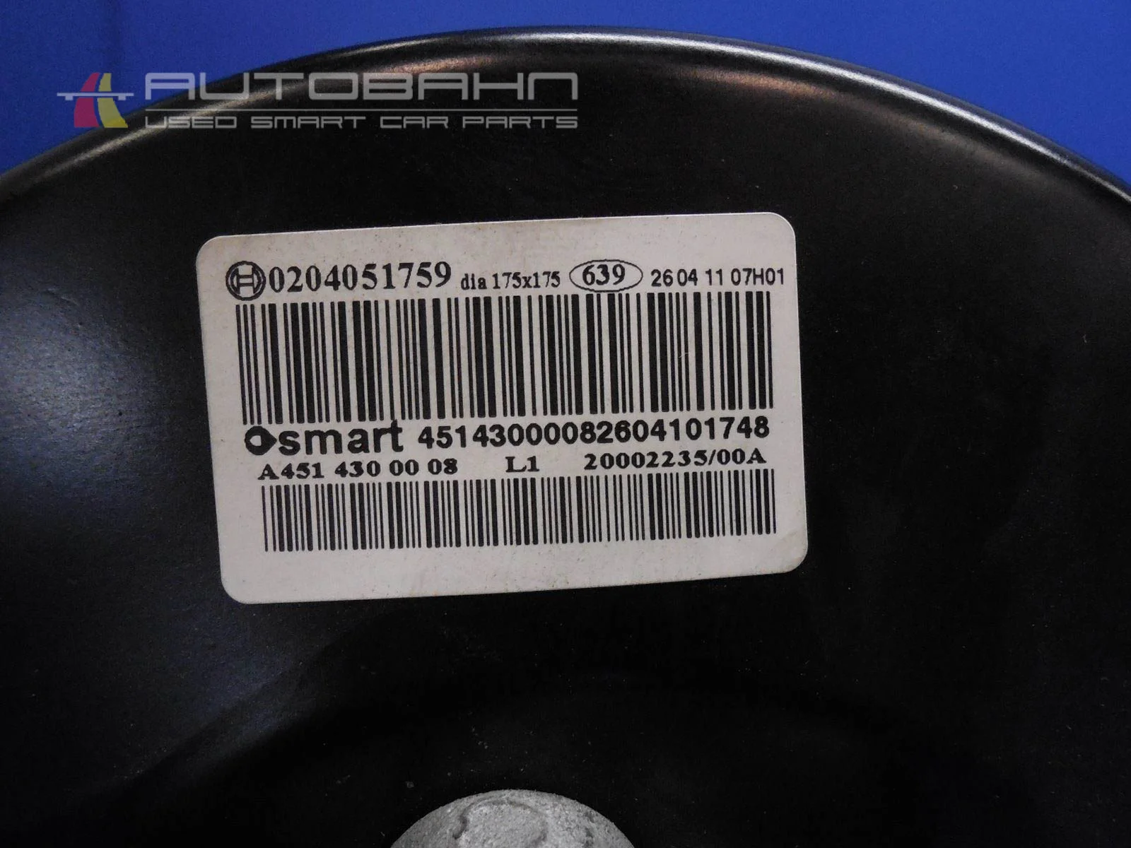 Fortwo Passion Pure 2008-2014 OEM Brake Booster & Master Cylinder 04.jpg