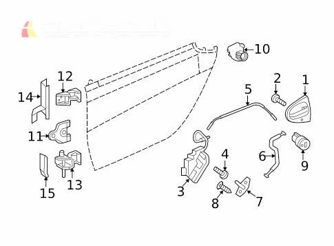 Fortwo Passion Pure 2008-2015 OEM Outside Right Door Handle 05.jpg