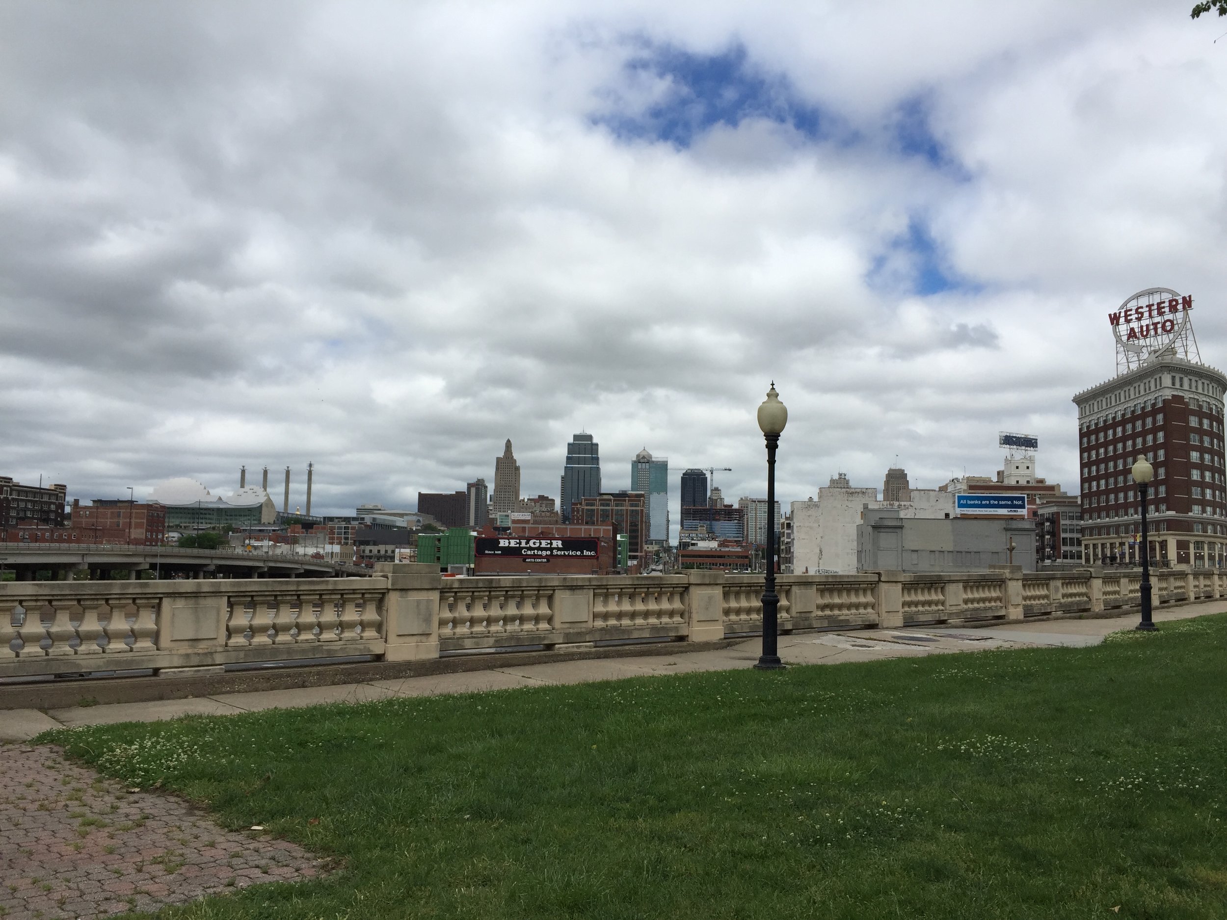 Kansas City view from Union Station area.