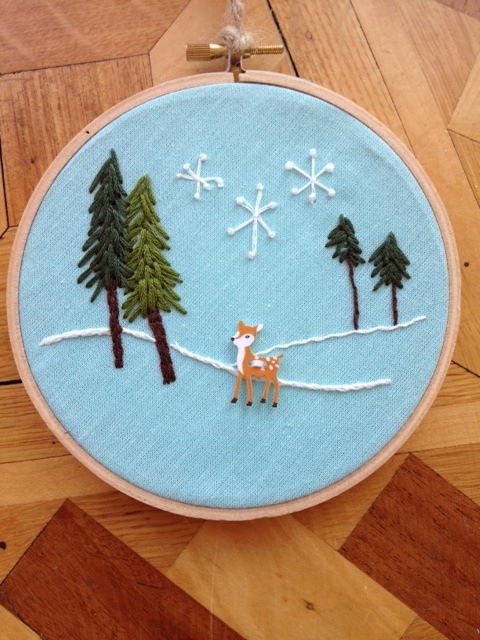 Little Deer Embroidery Class