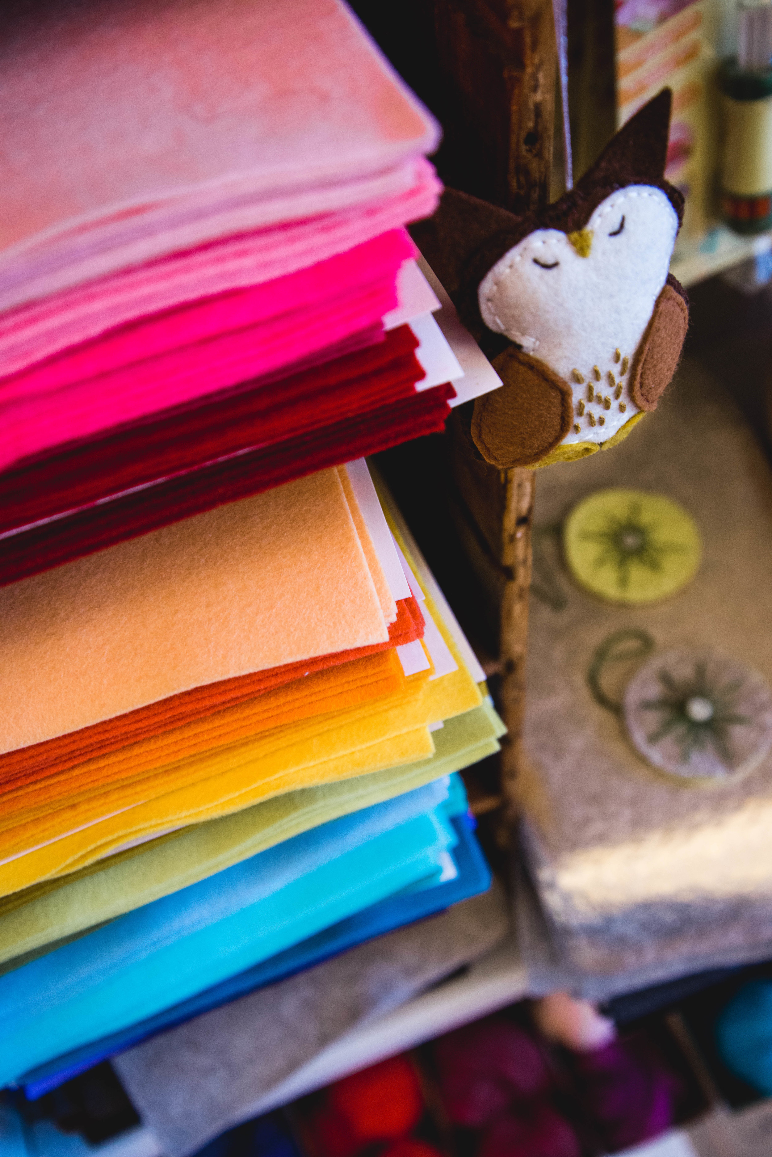 100% merino wool felt for crafting.