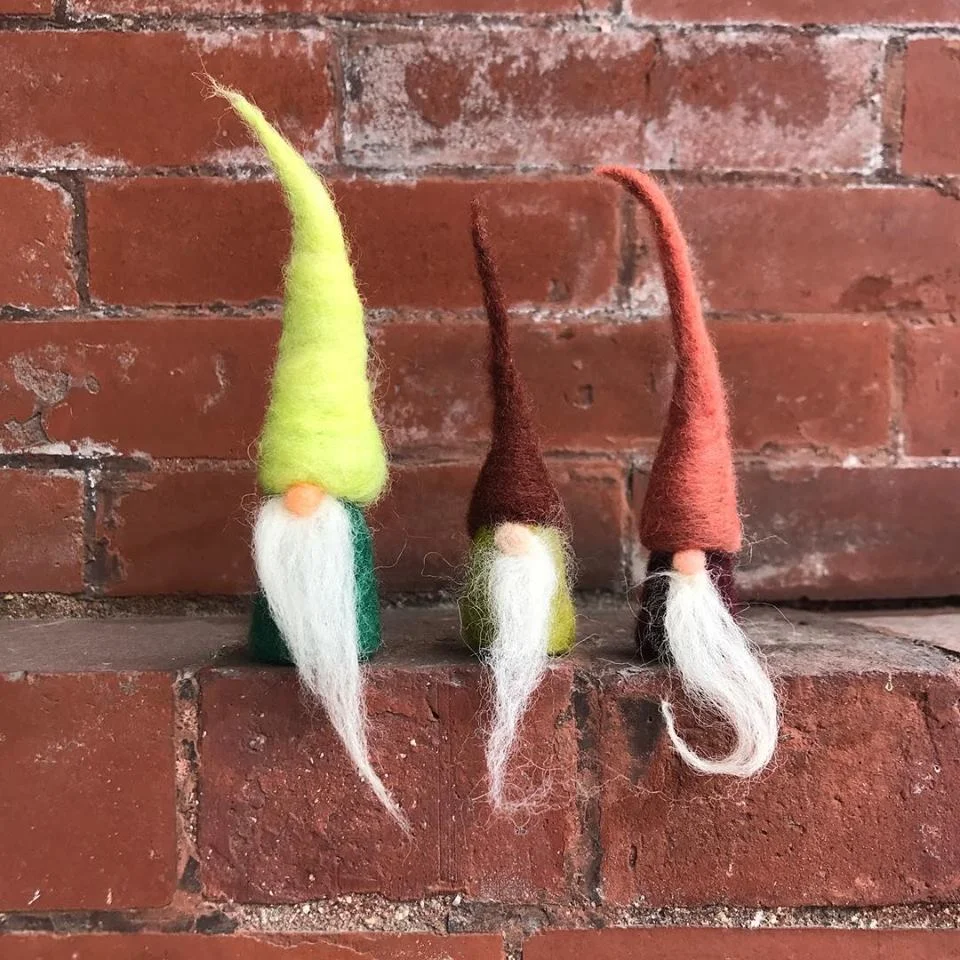 Needle Felted Gnomes