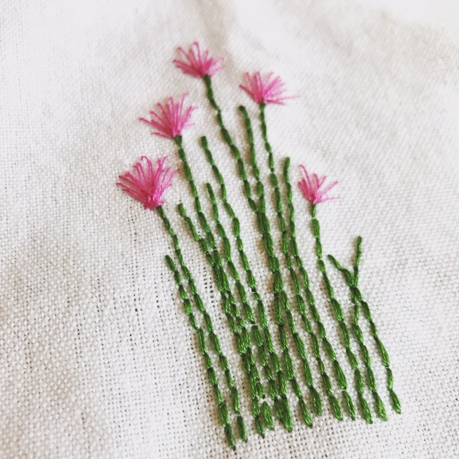 Herb Embroidered Dishtowel