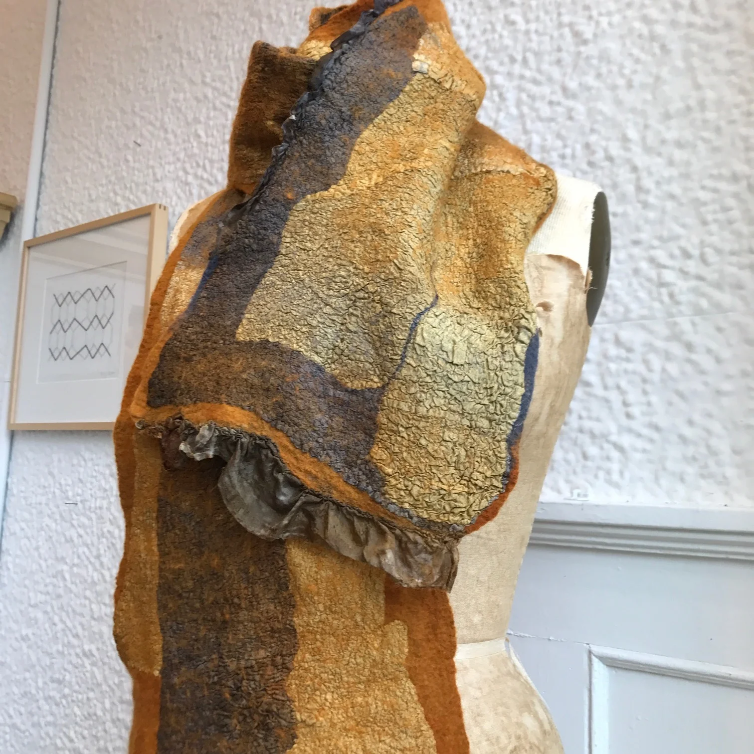 Nuno Felt Scarf: Day 1