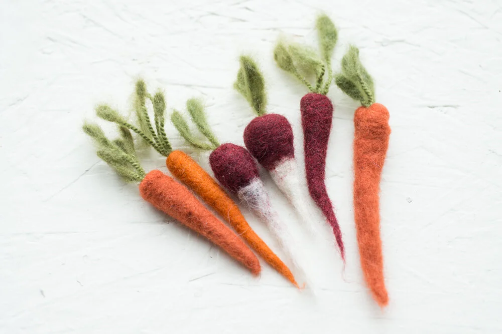 Carrots &amp; Radishes Needle Felting Class