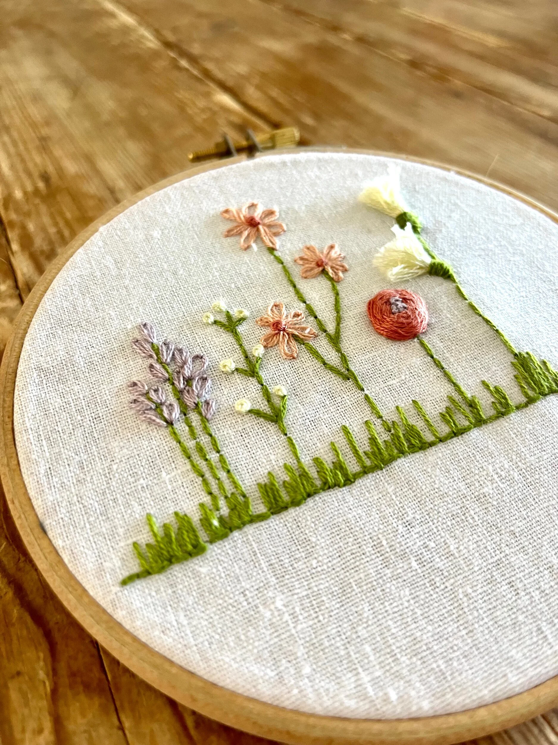 Flower Power Embroidery Class