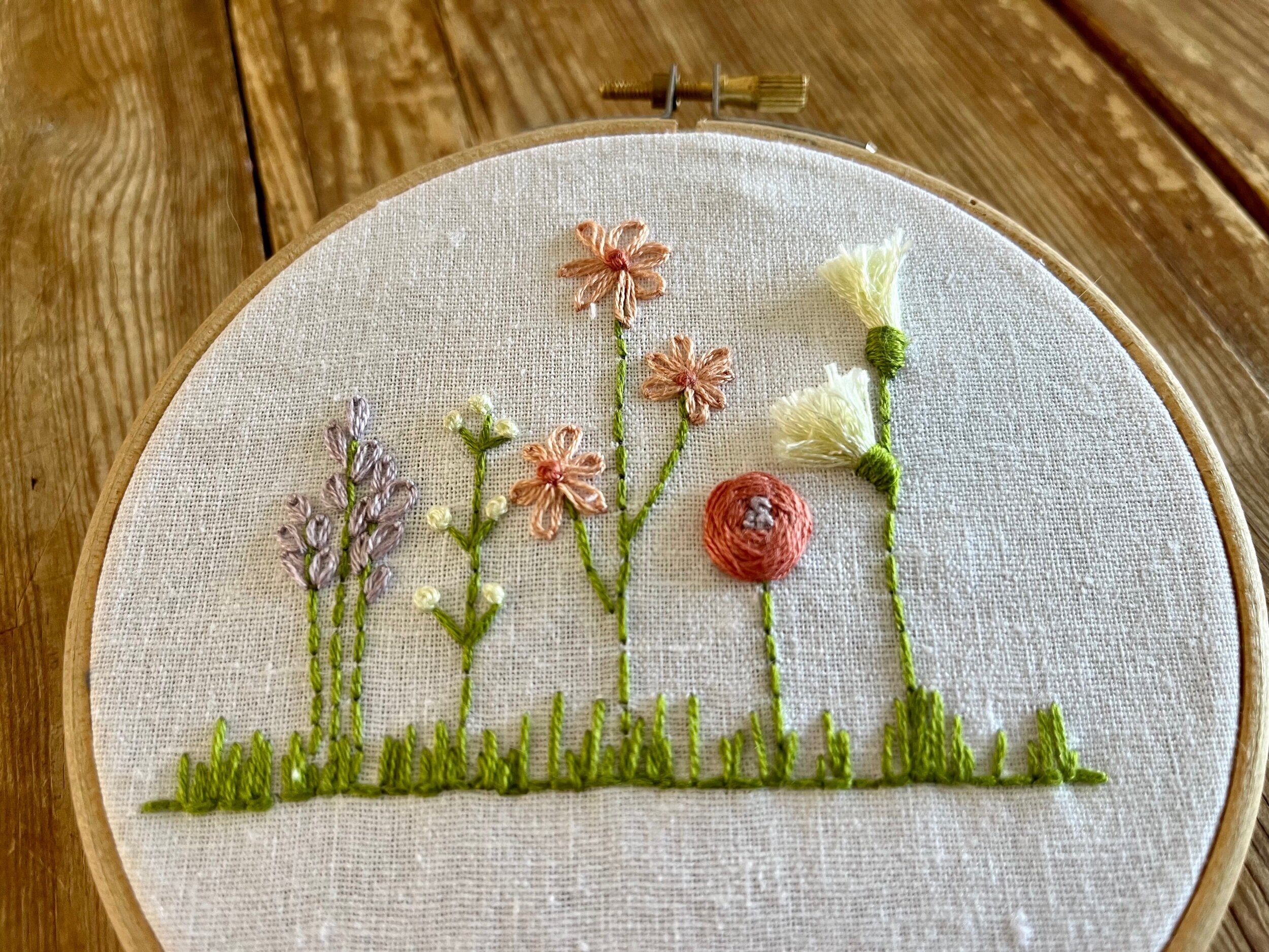 Flower Power Embroidery Class