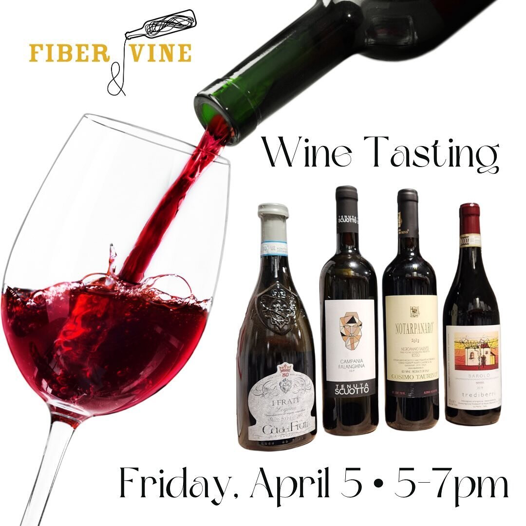 Our free, First Friday wine tasting will feature four, fantastic new Italian wines for you to try! (Say that ten times fast!)