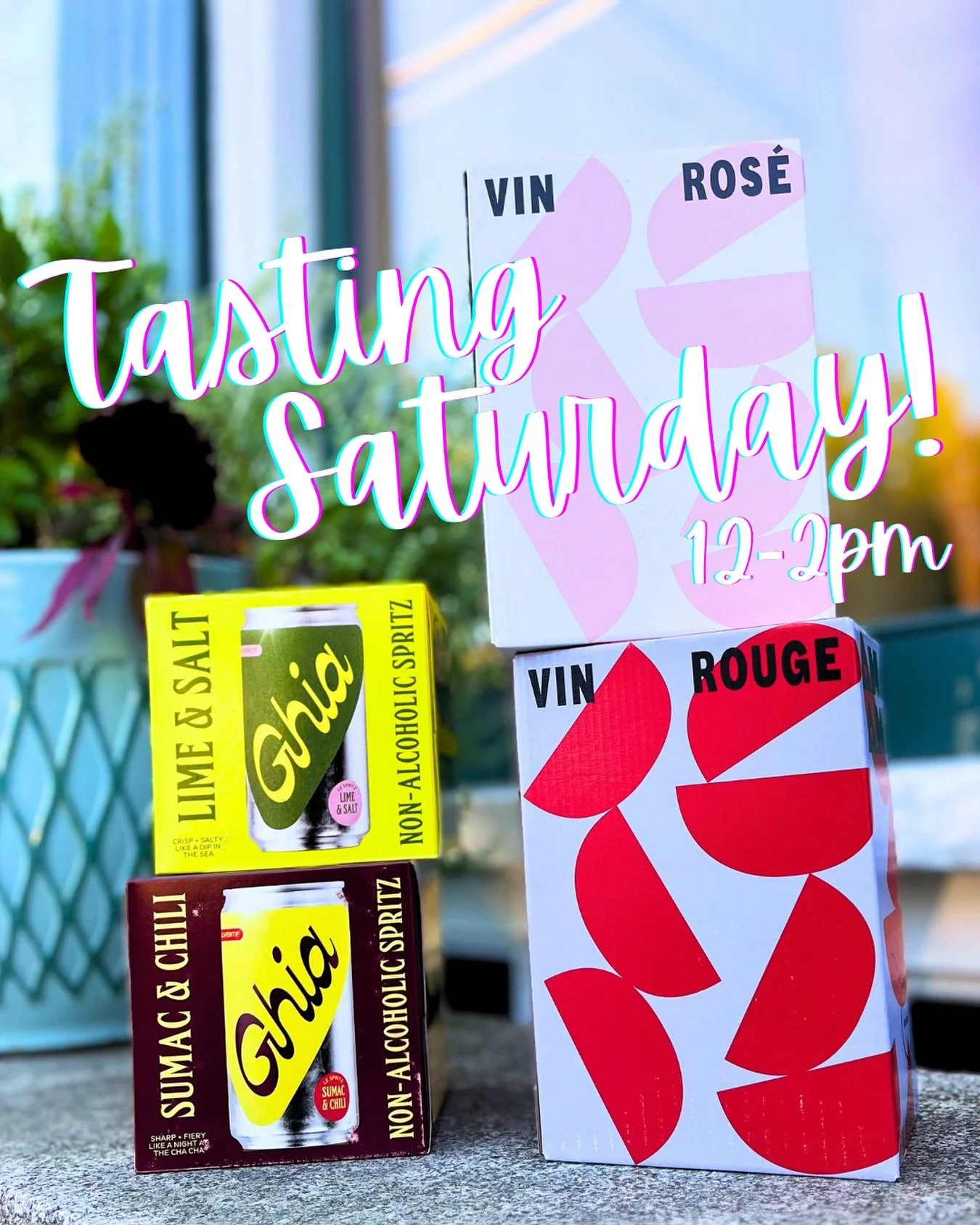 Stop by Saturday during the @maineartsfest for a refreshing tasting! We&rsquo;ll be pouring @drinkghia non-alcoholic spritzers and some new boxed French wines. Yum! 10% off tasting beverages, and we&rsquo;ll even hold them for you so you don&rsquo;t 