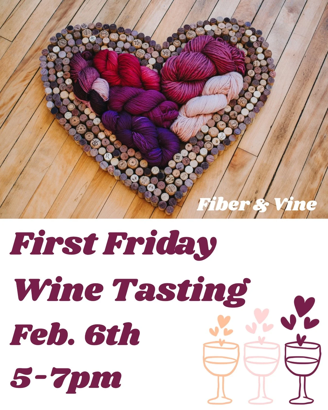 Be our valentine this Friday! Free wine tasting from 5-7pm! Featuring ❤️lovable wines for all your sweethearts! 🥂