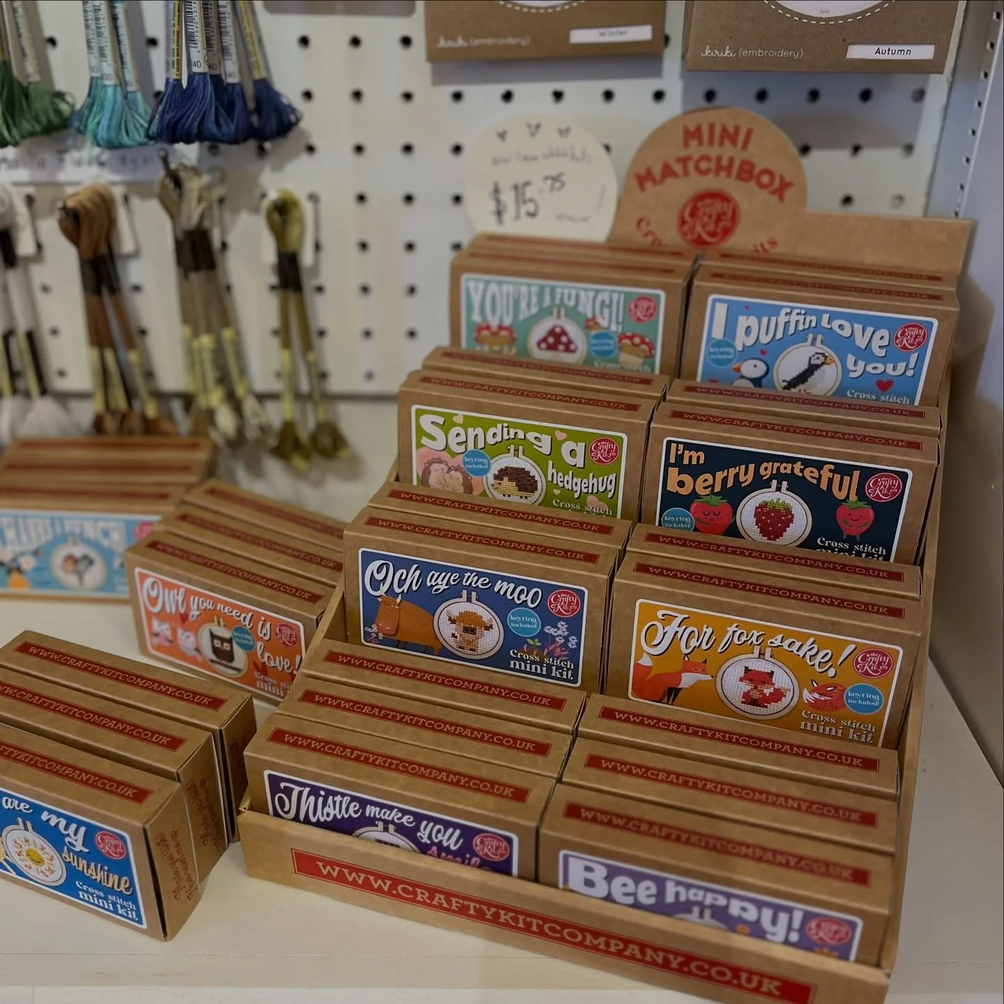 New mini matchbox crochet kits from @craftykitcompany! Great Easter basket idea! 🥚 🐰 🌱 🌷