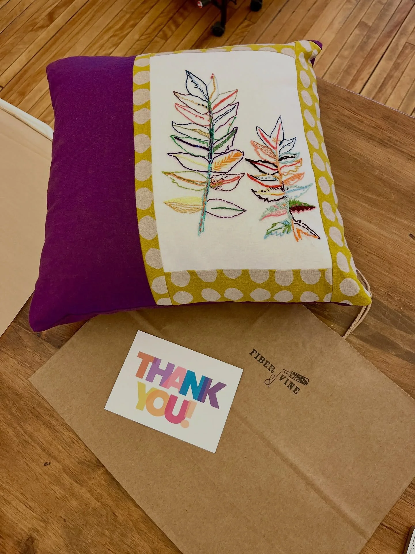 The first custom pillow is ready to head out the door! So glad Talia chose the &ldquo;surprise me&rdquo; option so I could get a little wild 😜. Thanks for your order @nojusttalia!! 😘 

Want your own, custom made pillow? Look for details in our prof