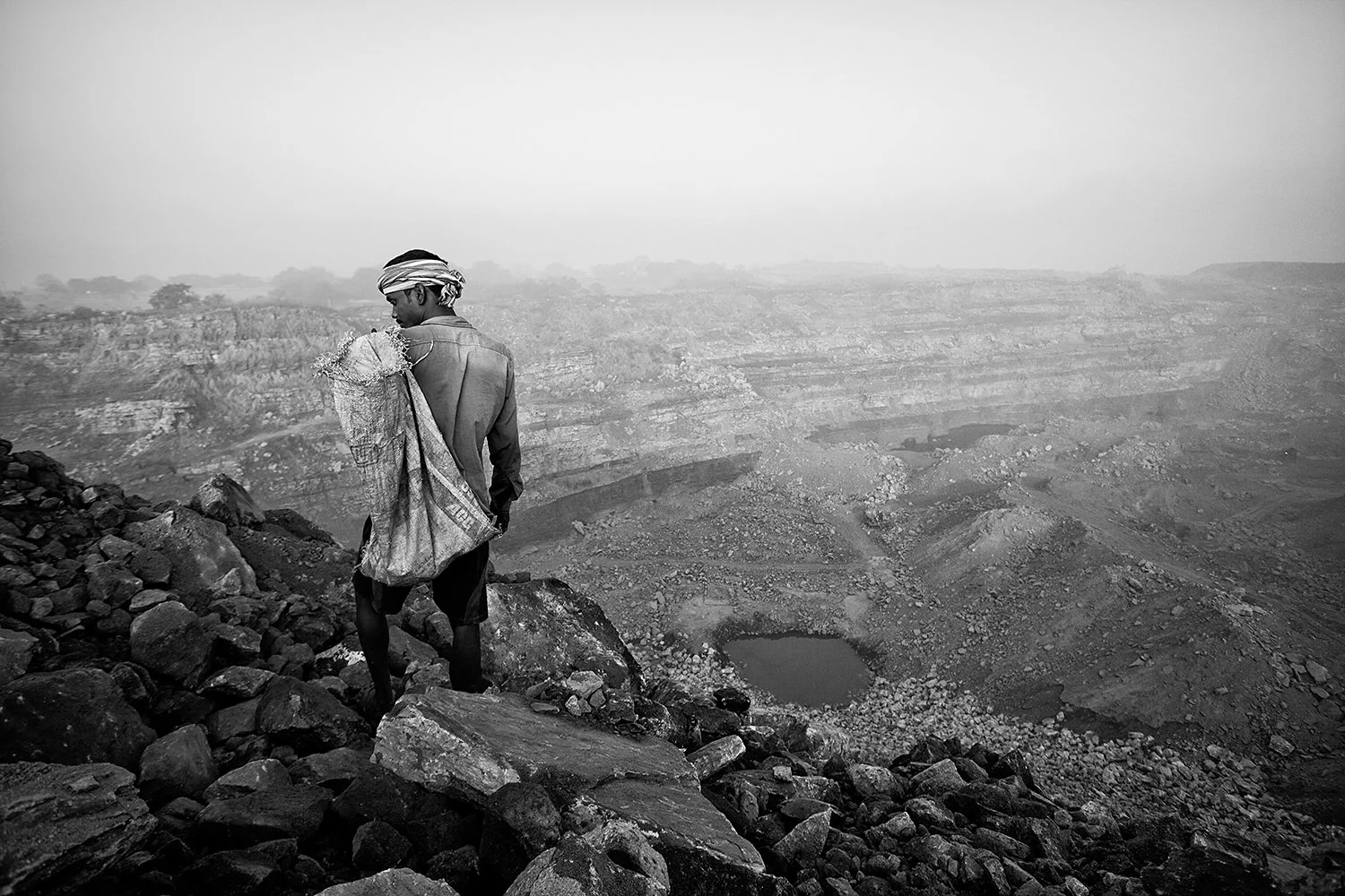 Jharia Mining - A view of a open mine