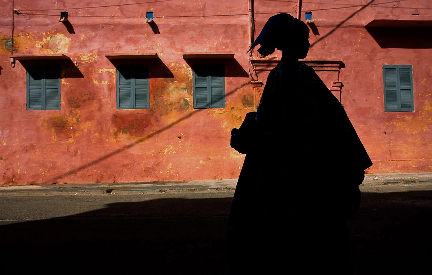 Lights&shadows along the streets of St Louis,Senegal