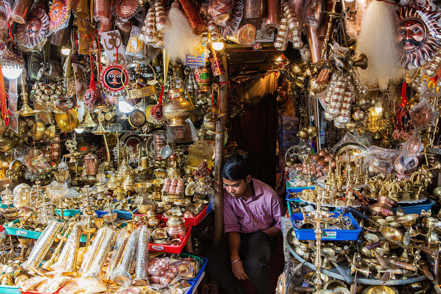 A scene from a Varanasi market 