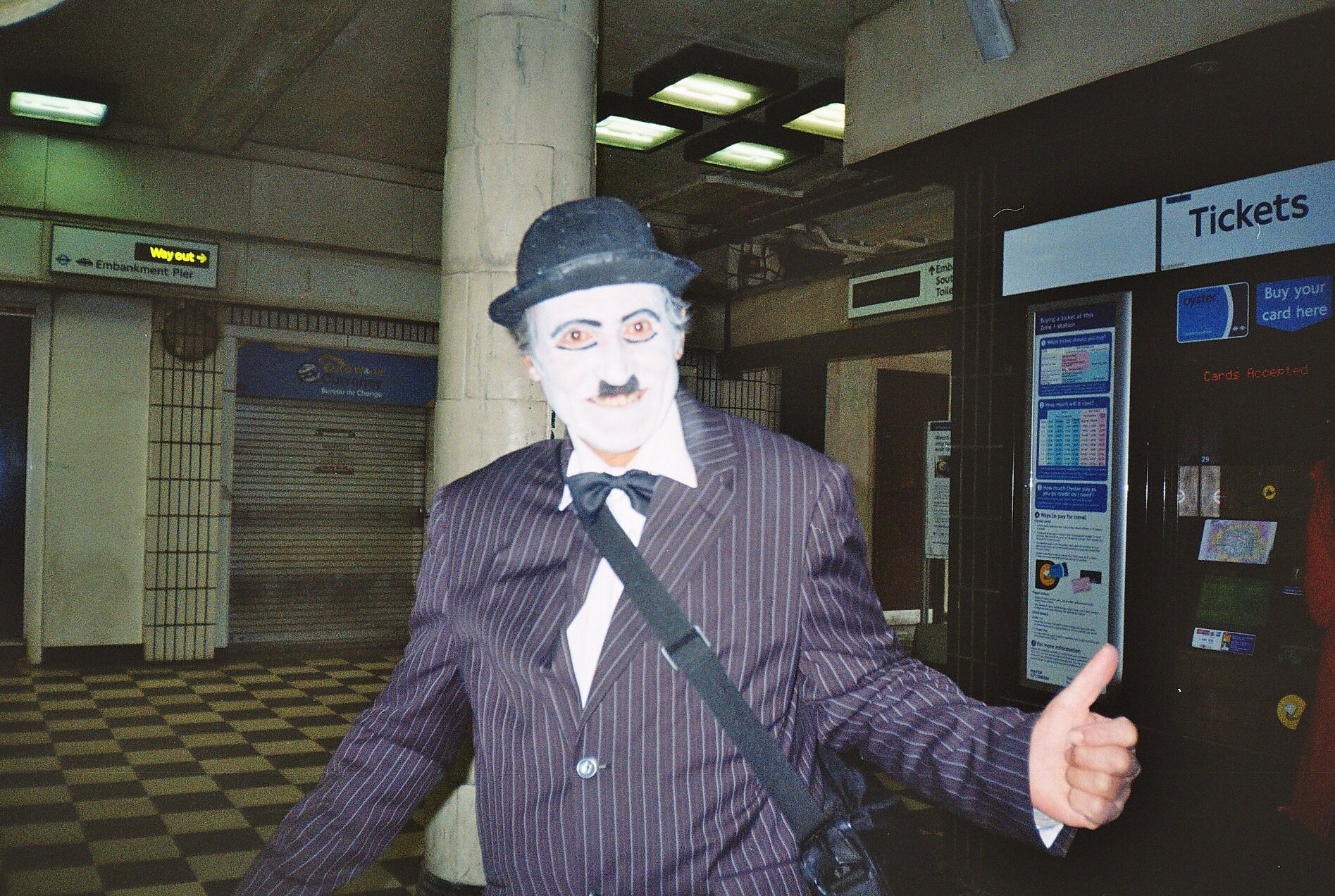  charlene galea ’working mask’, charing cross, march 2014 