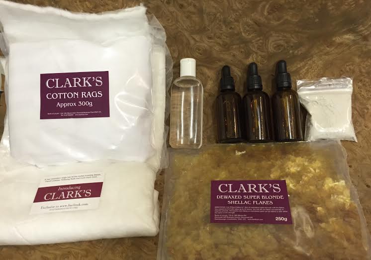 French Polishing Starter Pack with Shellac flakes