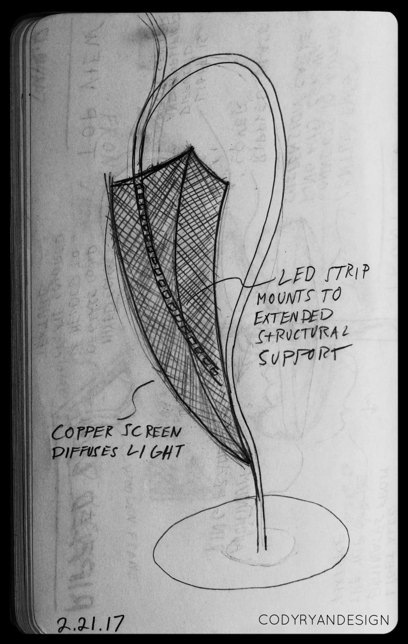 CORNER STANDING LAMP