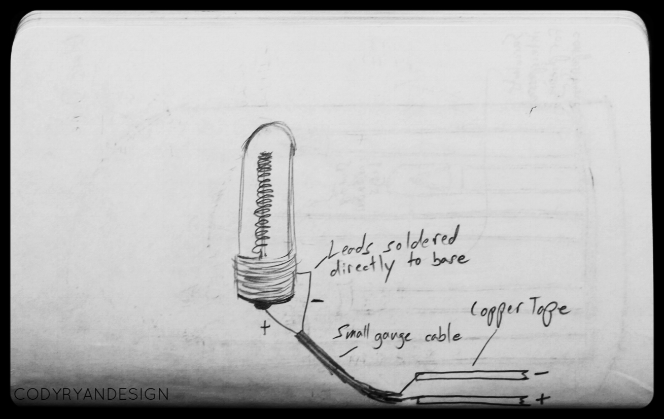 LEADS ON FILAMENT BULBS