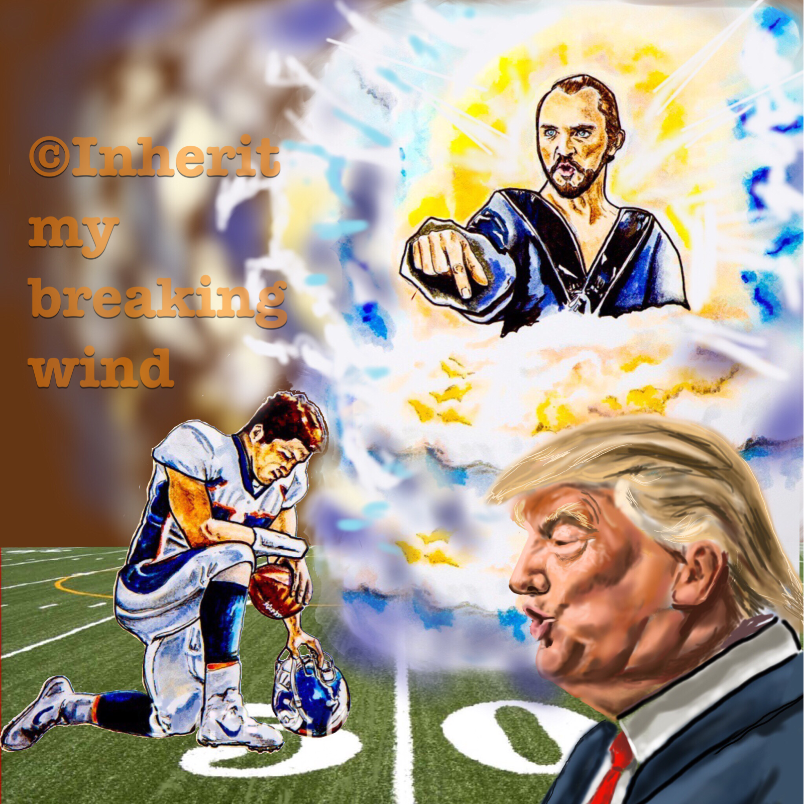 "It's hard to know when I should be mad at this kneeling thing"