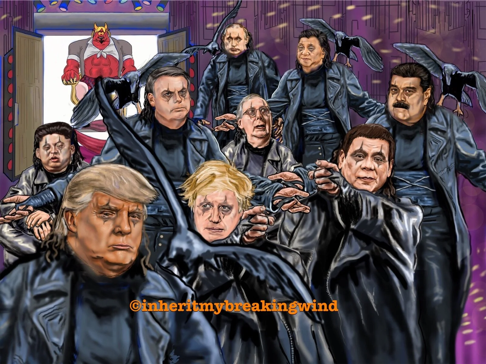 Every costume party there's like fourteen guys come dressed like the Crow 'cause they wanna look hot and hook up. 