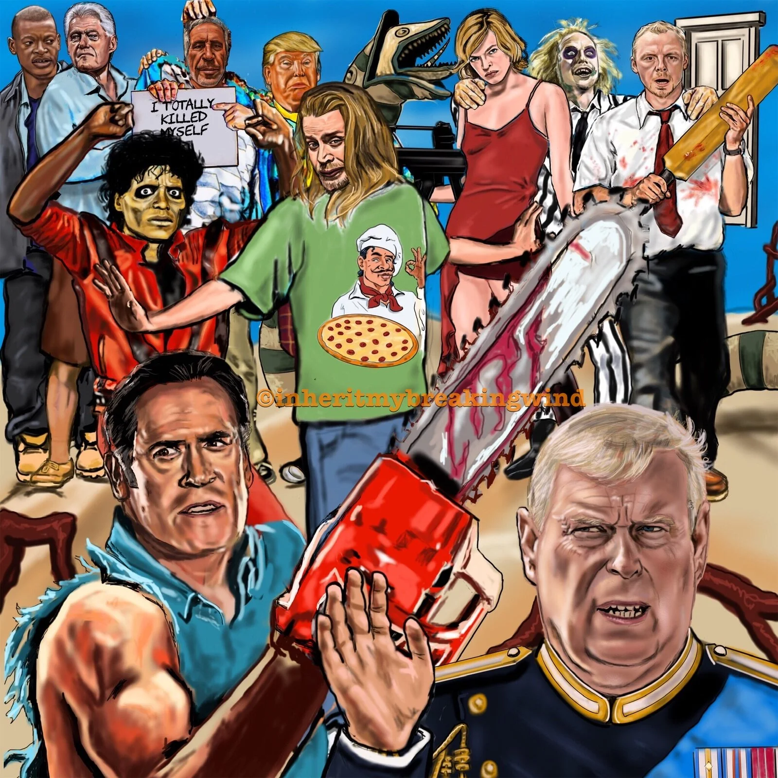 "Well, I've read through that Handbook For The Recently Deceased. It says: 'live people ignore the strange and unusual.' Epstein totally killed himself