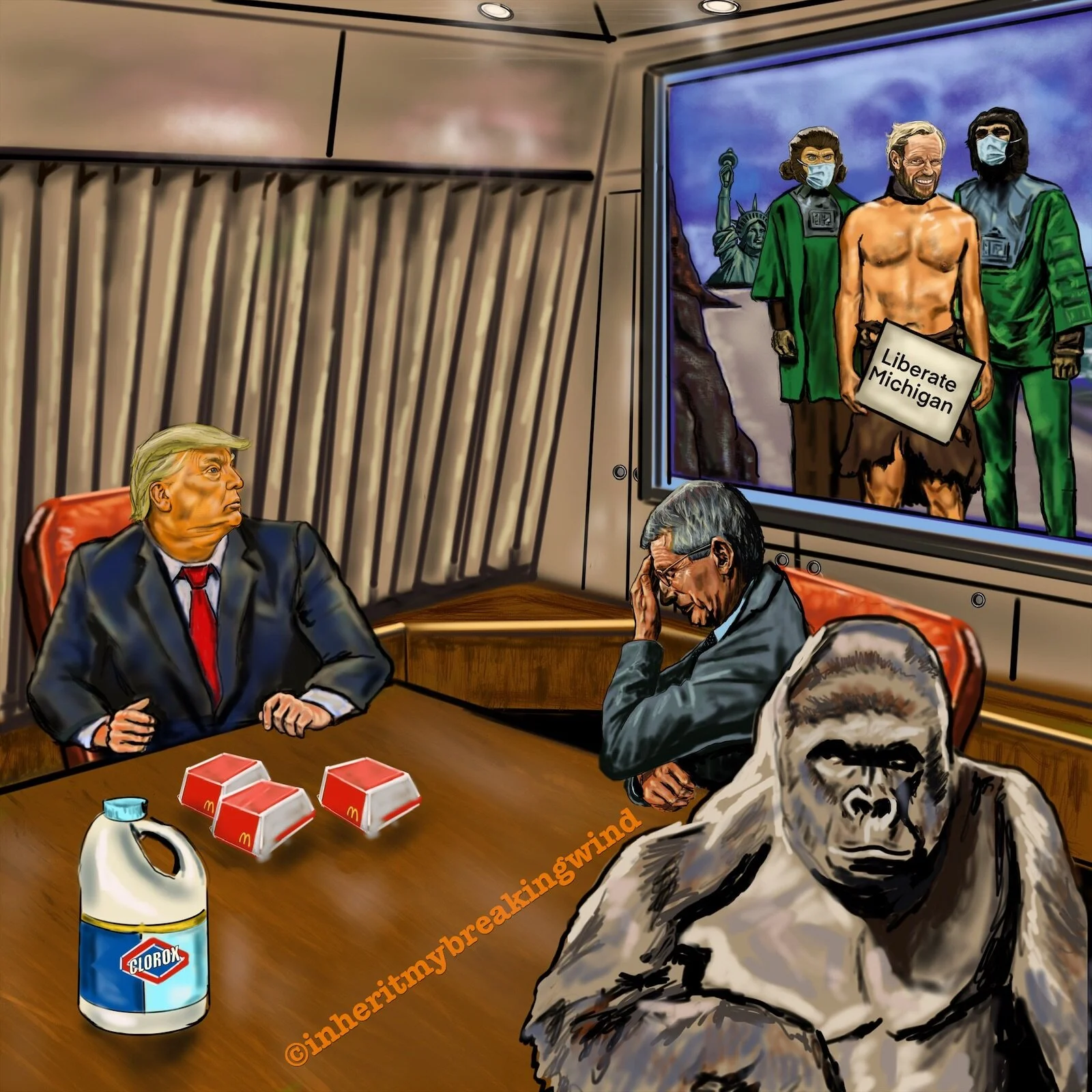 “would an ape make a human doll.....that talks?”  