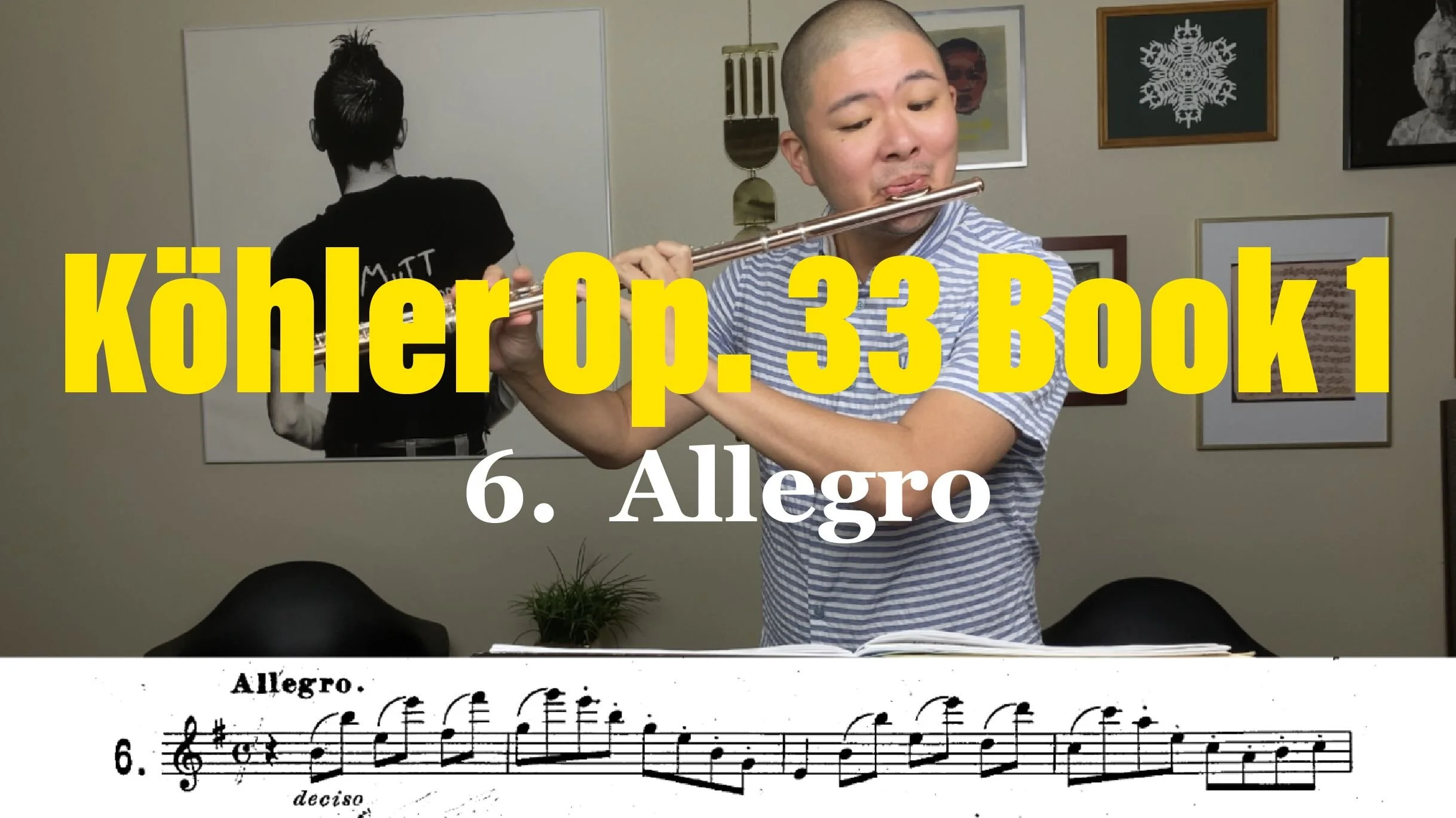Etude #6 - Allegro in E Minor (Octave Study) - Köhler Op 33 Bk 1