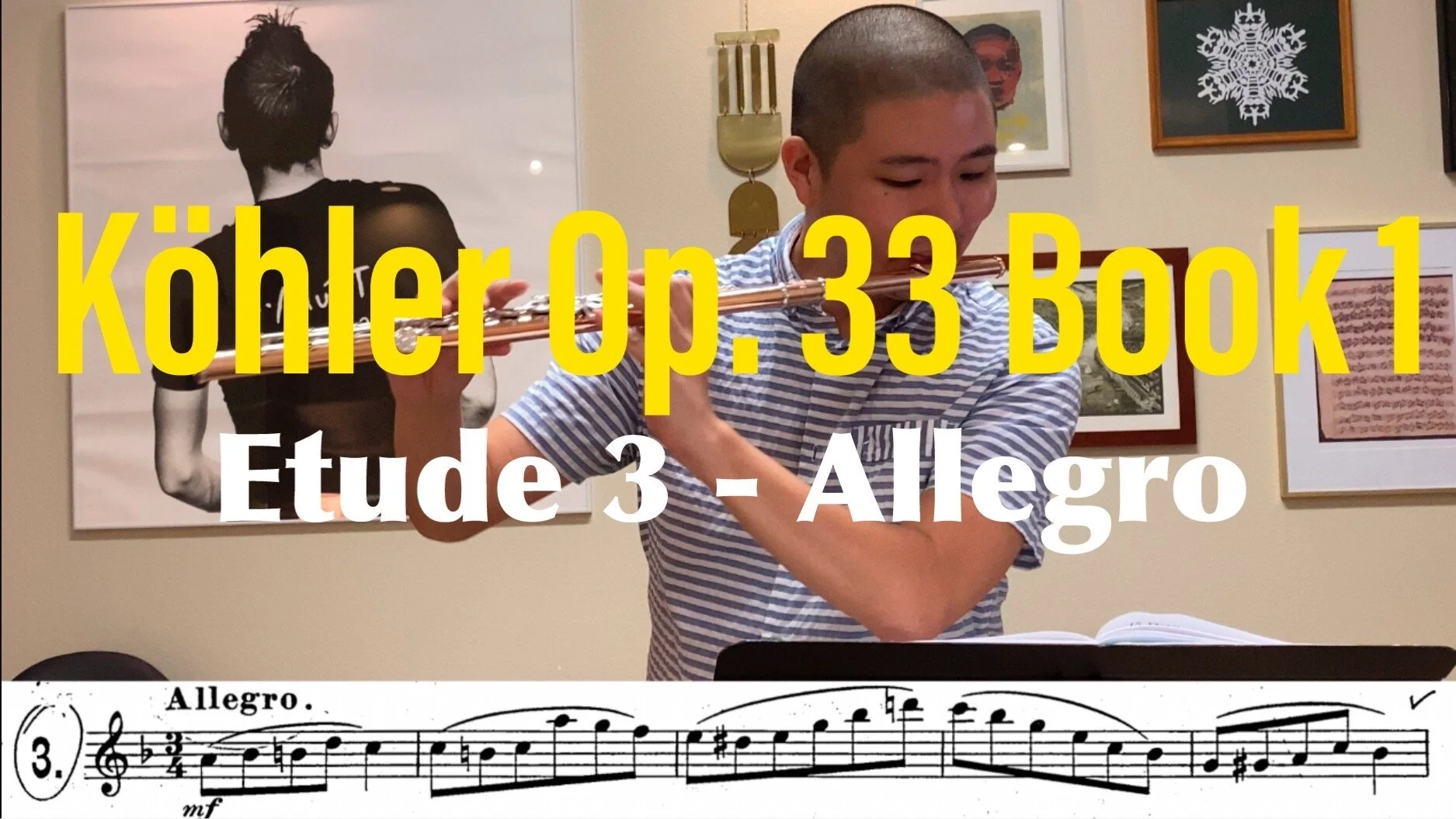 Kohler Flute Etudes Op. 33 Book 1 Melodious & Progressive Studies