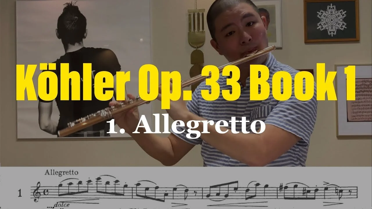 Ernesto Köhler Flute Etude 2 Allegretto (Op33 Bk1) — Lance Suzuki