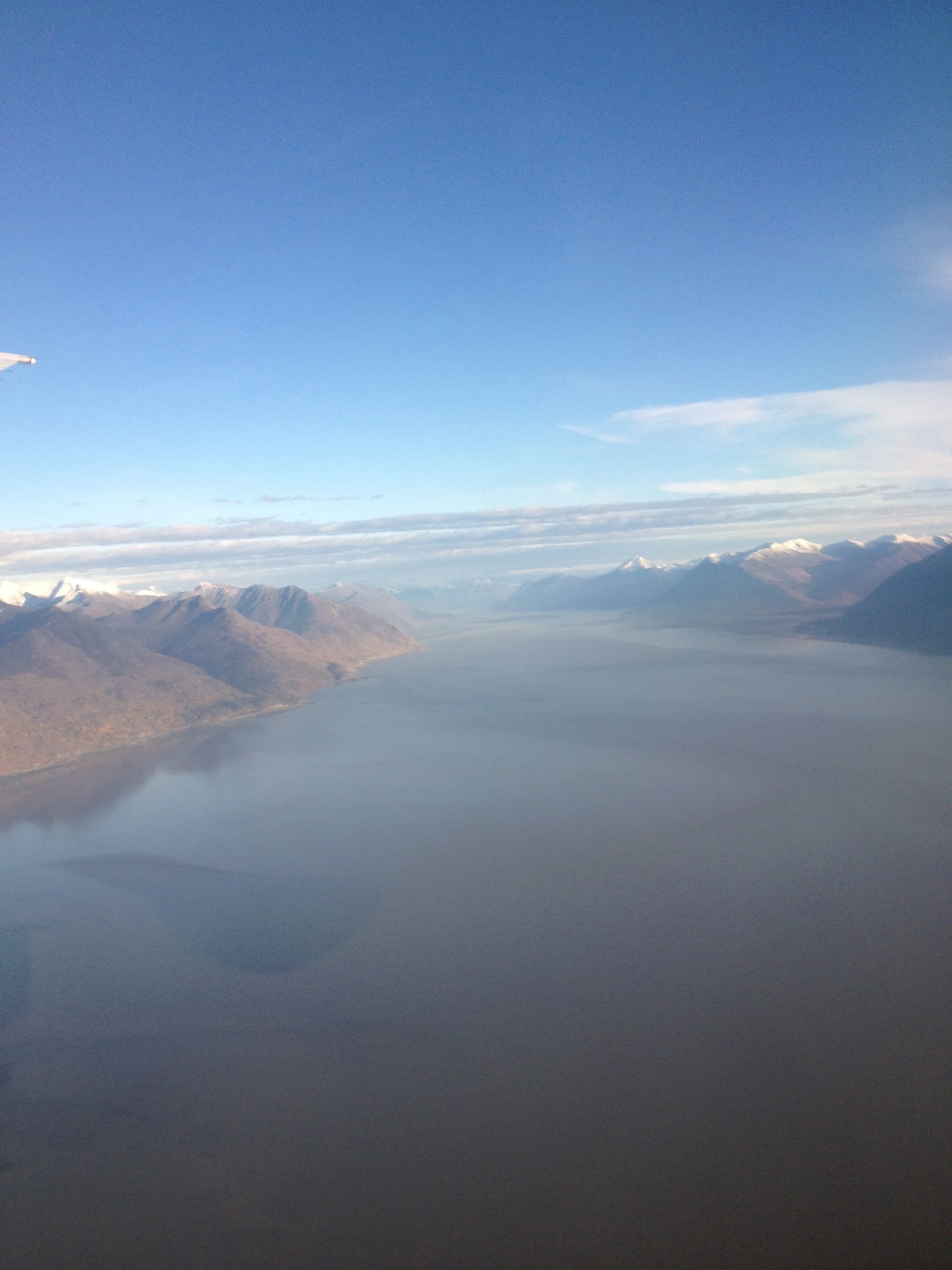 Flying into Anchorage