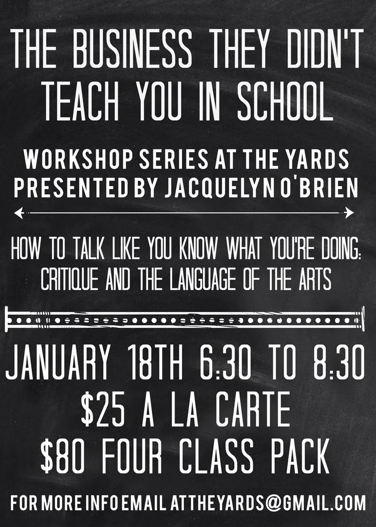 Artist Statement Workshop