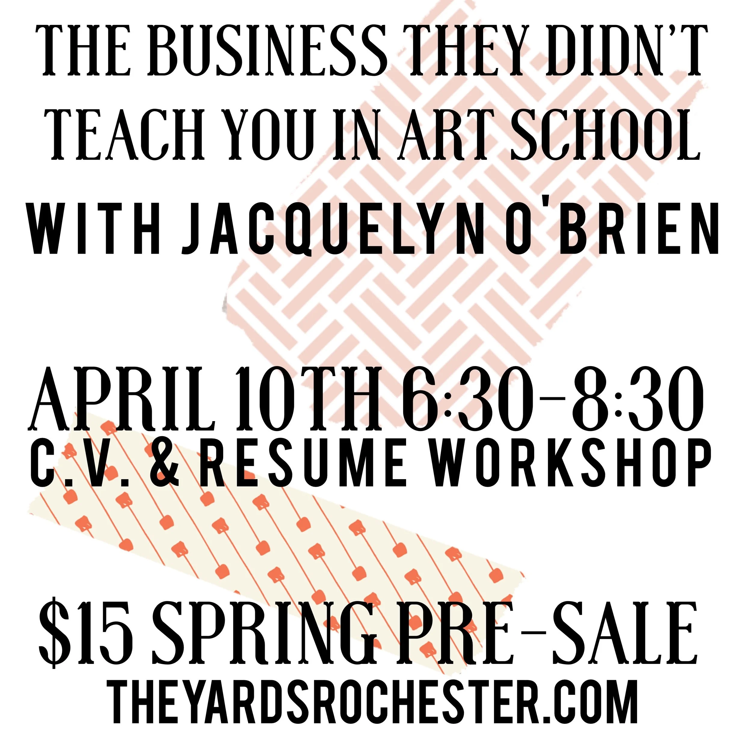 The Business They Didn't Teach You In Art School Workshop