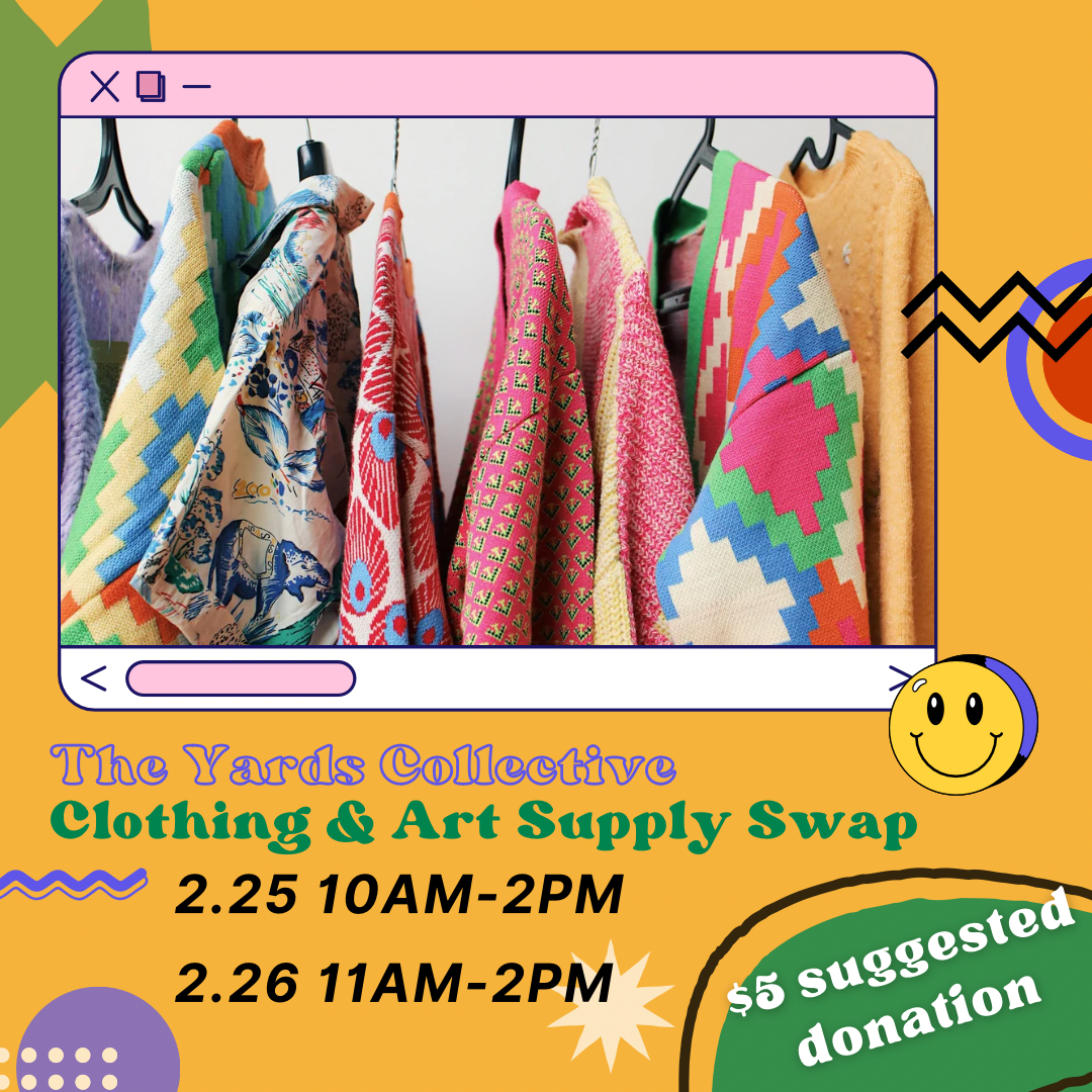 Market Hours- Clothing &amp; Art Supply Swap    