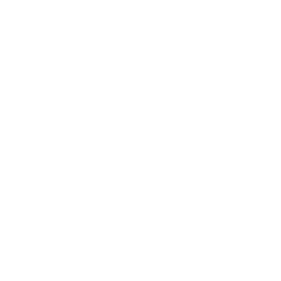 White downward-pointing arrow with multiple branches on a black background.