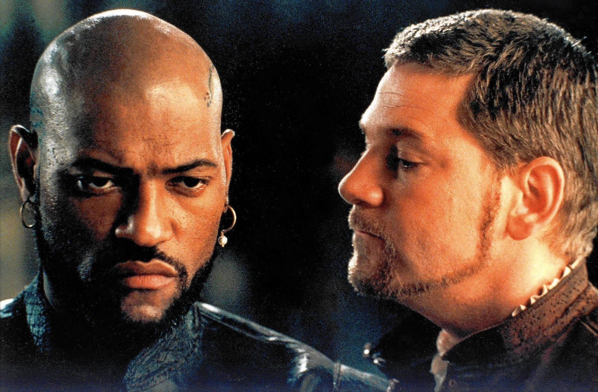 Laurence Fishburne as Othello, the world's most famous jealous man, and Kenneth Branagh as the two-faced Iago. "O, beware, my lord, of jealousy! / It is the green-eyed monster which doth mock / The meat it feeds on."