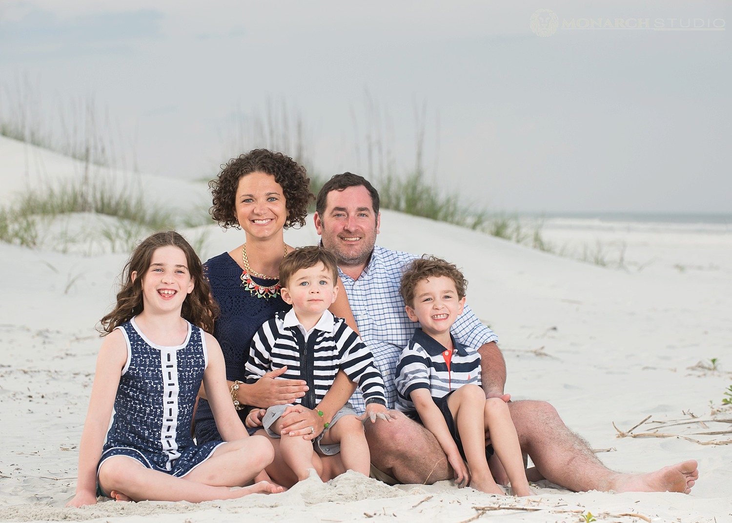 Beach Family Portrait on St. Augustine Beach FL
