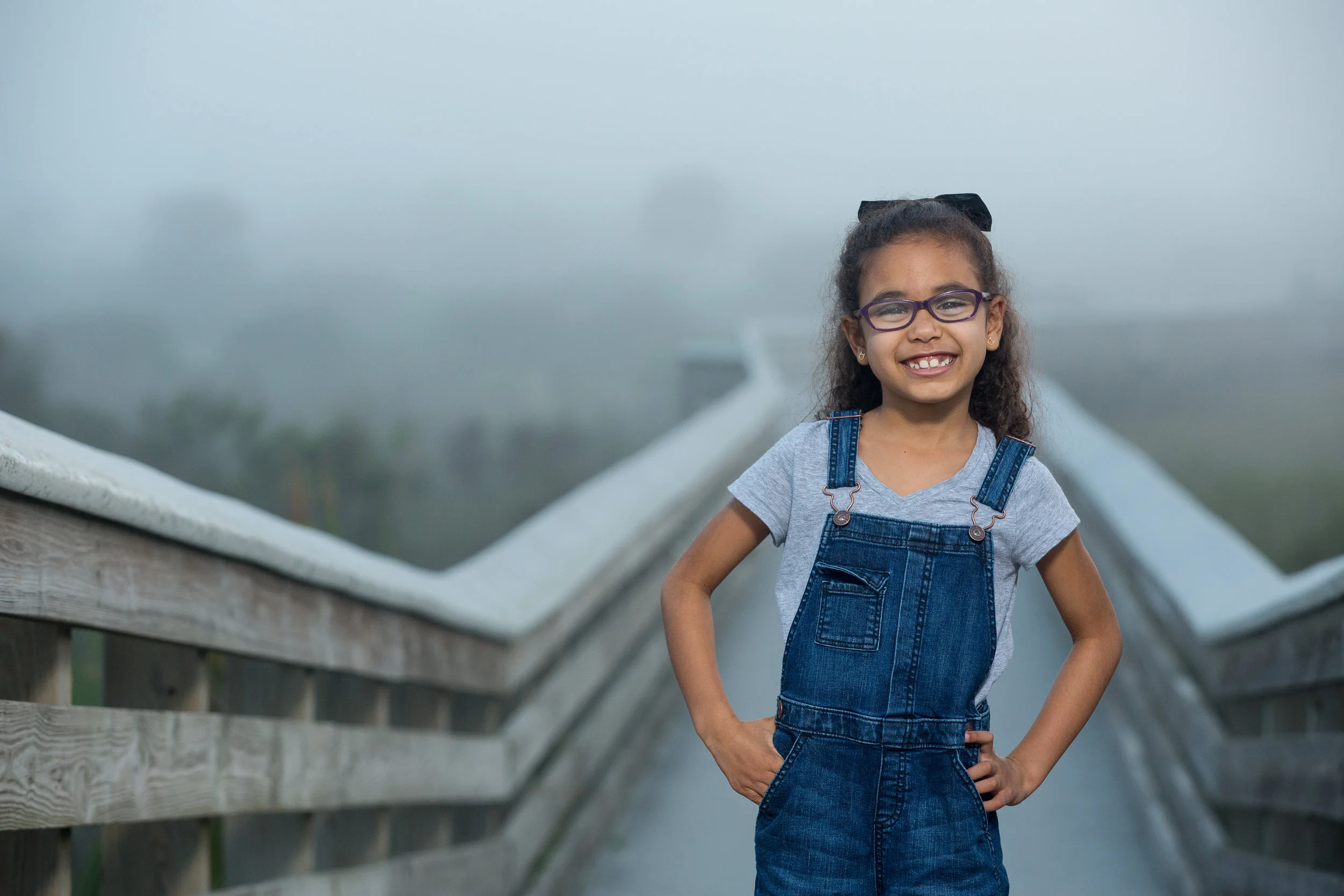 St. Augustine Beach Family Photography - Foggy day fun at the beach.