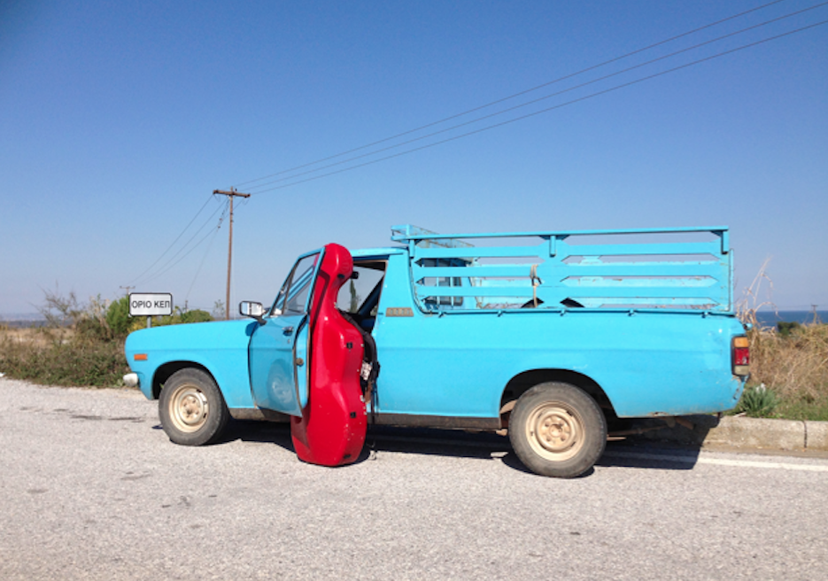 Blue car